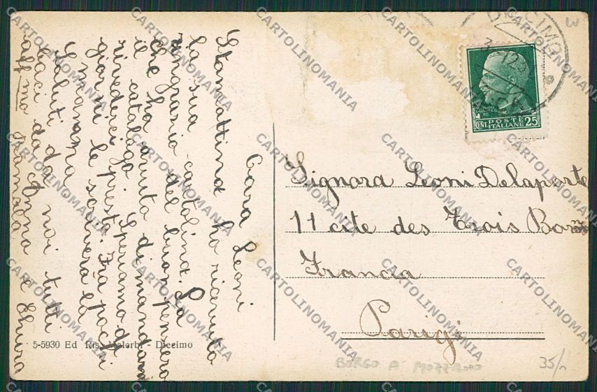 Lucca Diecimo Borgo a Mozzano ABRASA cartolina EE6322 – retro