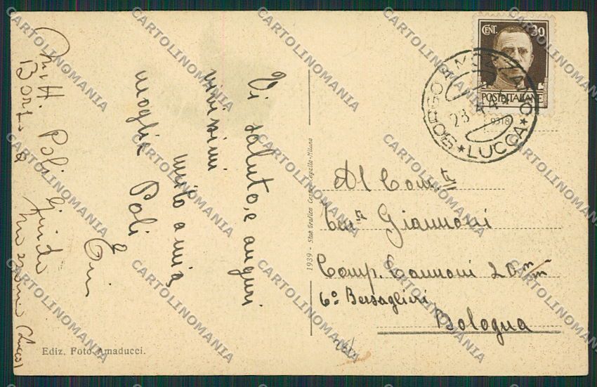 Lucca Borgo a Mozzano cartolina EE6324 – retro