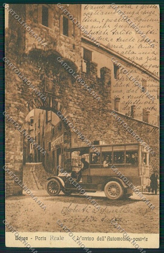 Lucca Barga Autopostale cartolina EE6332 – fronte