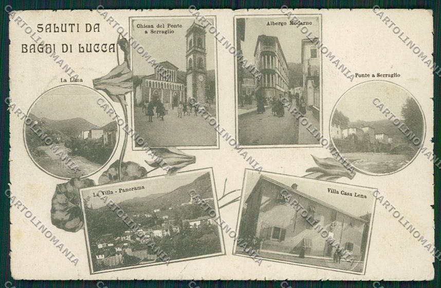 Lucca Bagni di Lucca cartolina EE6341 – fronte