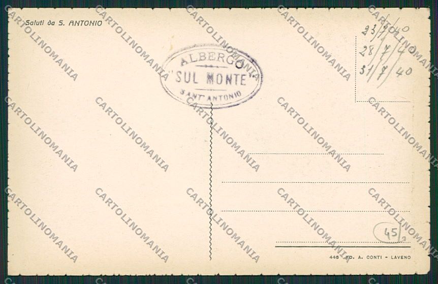 Varese Sant'Antonio cartolina EE6384 – retro