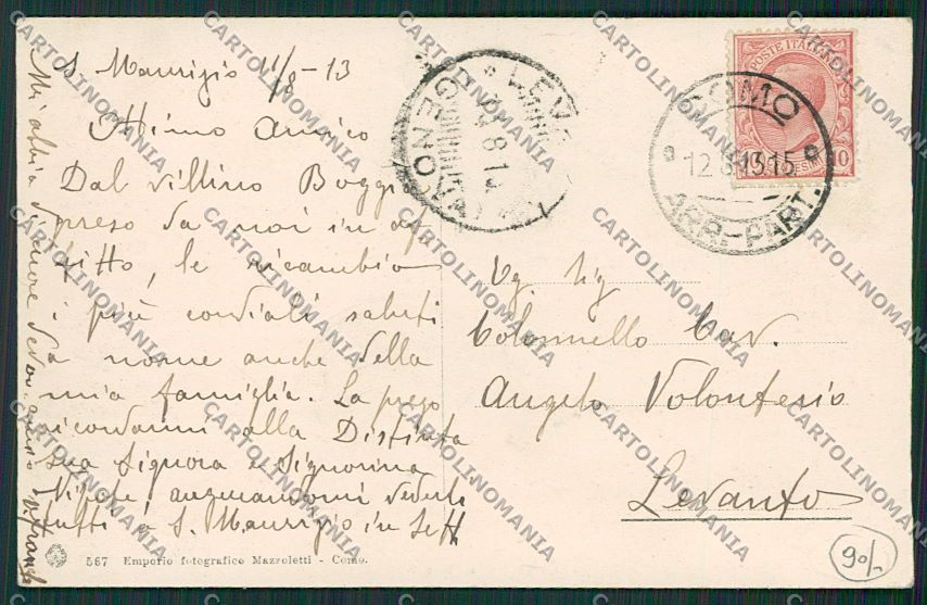 Como Camnaga Volta Auto cartolina EE6394 – retro