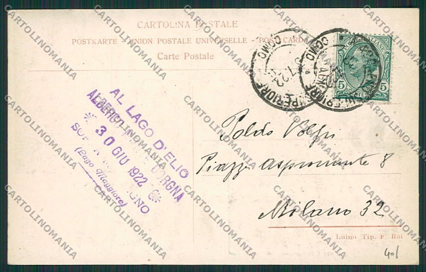 Varese Cadero Valle Veddasca cartolina EE6419 – retro