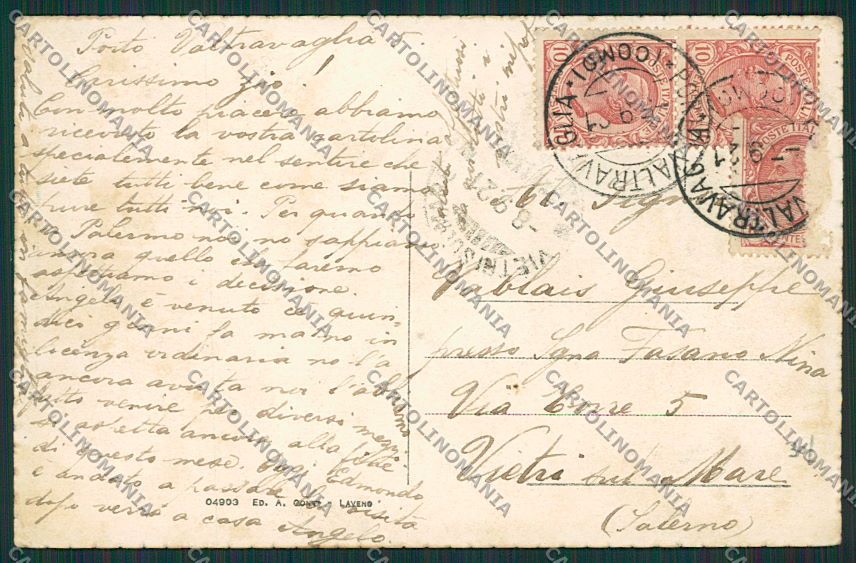 Varese Porto Valtravaglia cartolina EE6428 – retro