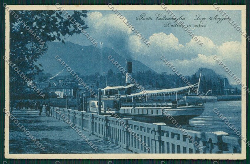 Varese Porto Valtravaglia Battello Italia cartolina EE6429 – fronte