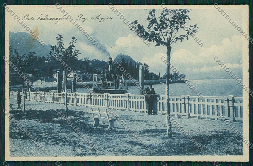 Varese Porto Valtravaglia Battello cartolina EE6432 – fronte