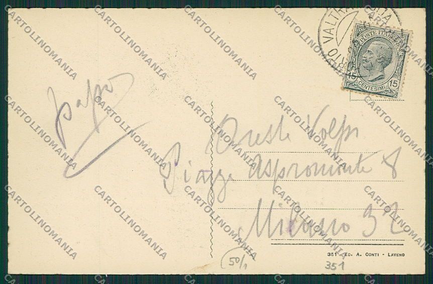 Varese Porto Valtravaglia Caldè Saluti da cartolina EE6434 – retro