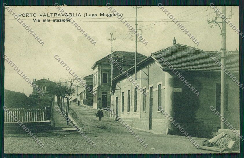 Varese Porto Valtravaglia Stazione cartolina EE6436 – fronte
