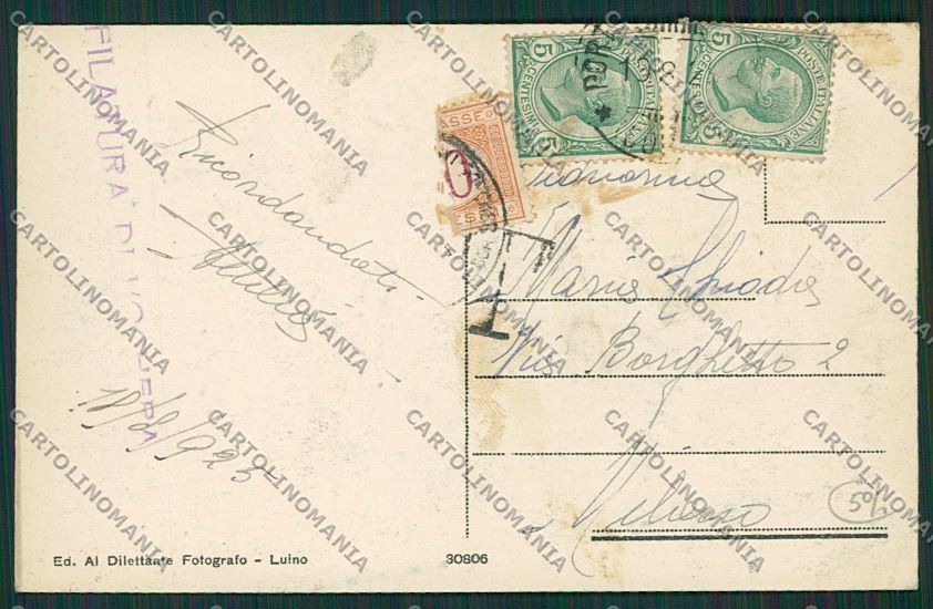Varese Porto Valtravaglia Stazione cartolina EE6436 – retro