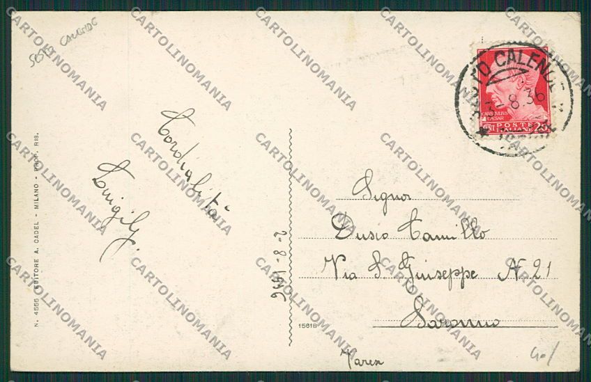 Varese Sesto Calende Oriano Ticino cartolina EE6438 – retro