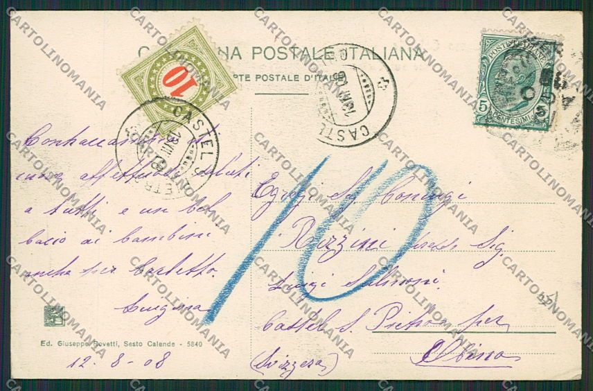 Varese Sesto Calende cartolina EE6446 – retro
