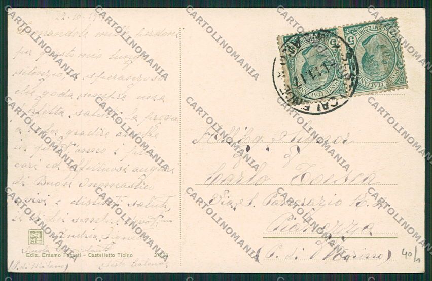 Varese Sesto Calende cartolina EE6447 – retro
