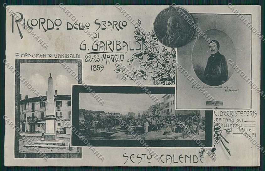 Varese Sesto Calende Garibaldi cartolina EE6452 – fronte