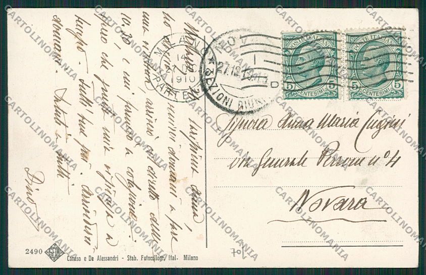 Varese Sesto Calende Garibaldi cartolina EE6452 – retro