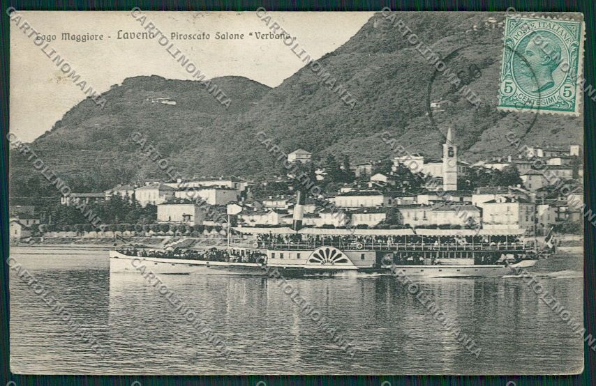 Varese Laveno Battello Verbano cartolina EE6456 – fronte