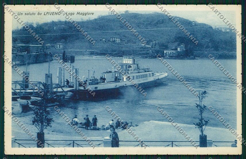 Varese Laveno Battello cartolina EE6458 – fronte