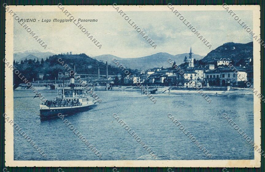 Varese Laveno Battello cartolina EE6460 – fronte