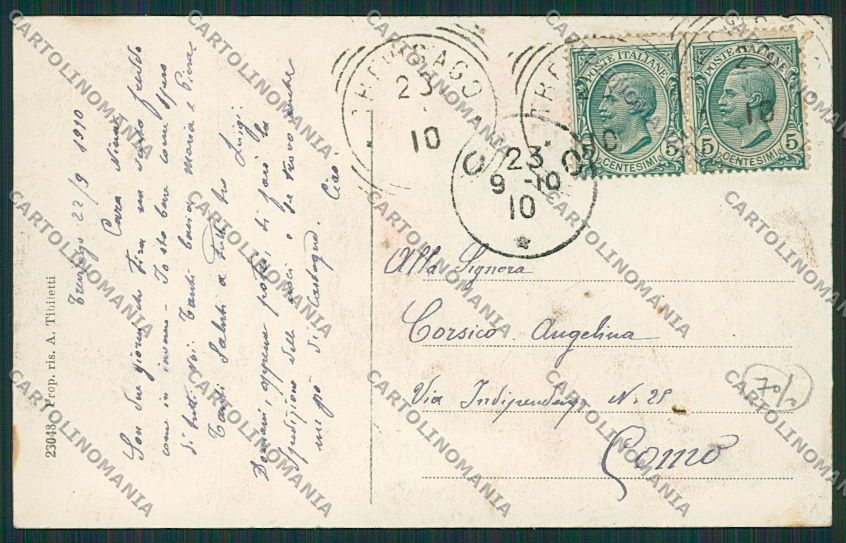 Varese Gemonio Stazione cartolina EE6466 – retro