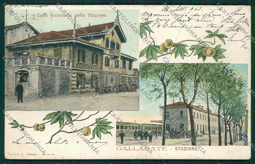 Varese Gallarate Stazione cartolina EE6480 – fronte