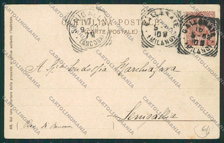 Varese Gallarate Stazione cartolina EE6480 – retro