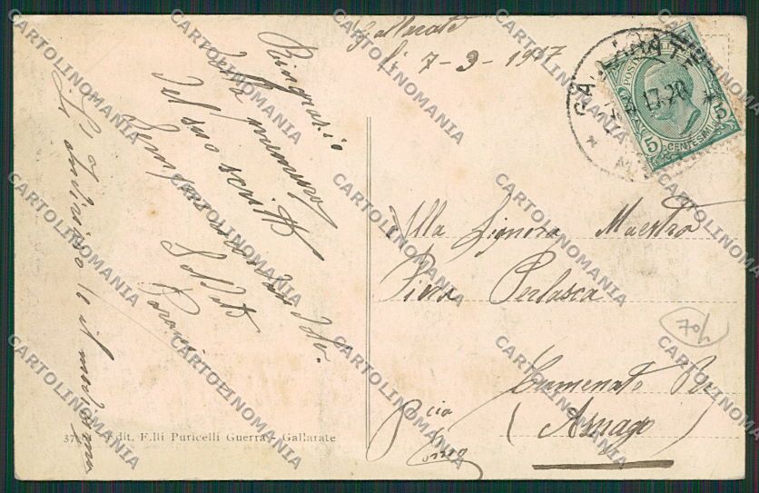 Varese Gallarate cartolina EE6481 – retro