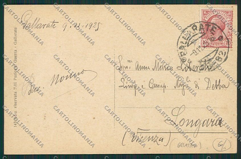 Varese Gallarate cartolina EE6482 – retro