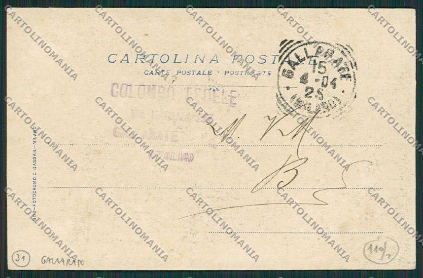 Varese Gallarate cartolina EE6490 – retro