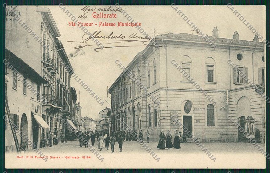 Varese Gallarate cartolina EE6493 – fronte