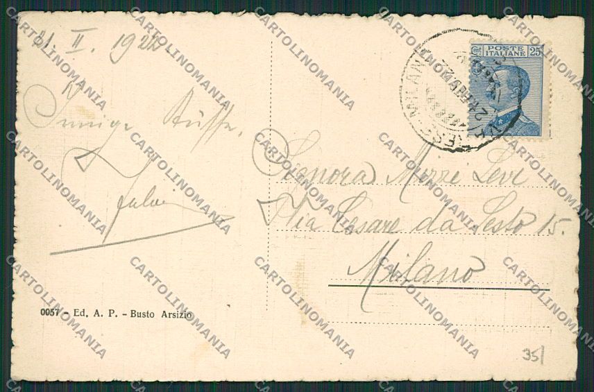 Varese Busto Arsizio cartolina EE6502 – retro