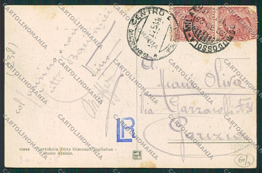 Varese Busto Arsizio cartolina EE6512 – retro
