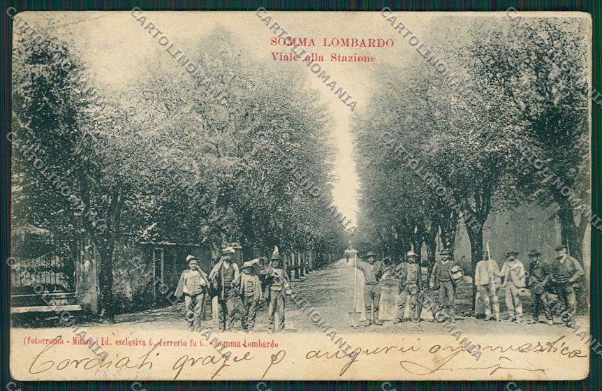 Varese Somma Lombardo PIEGHE cartolina EE6524 – fronte