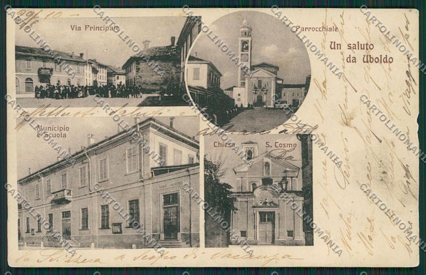 Varese Uboldo Saluti da ABRASA cartolina EE6526 – fronte