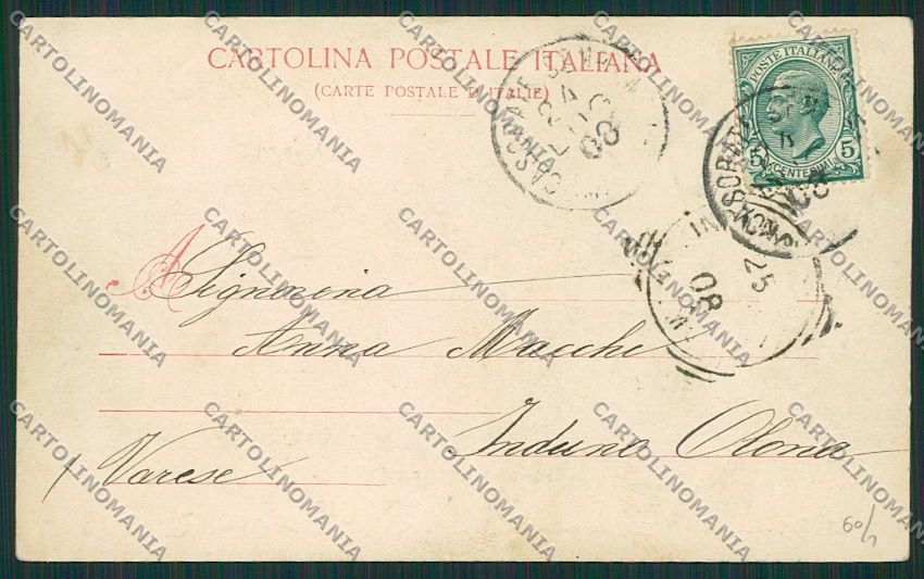 Varese Casorate Sempione cartolina EE6577 – retro