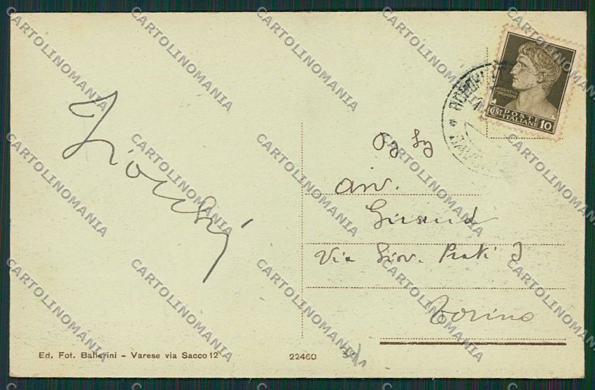 Varese Venegono Superiore cartolina EE6611 – retro