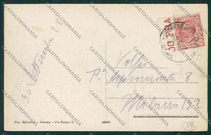 Varese Venegono Superiore cartolina EE6612 – retro