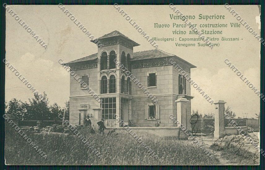 Varese Venegono Superiore ABRASA cartolina EE6615 – fronte