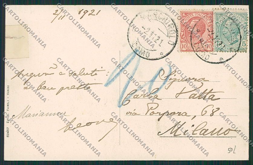 Varese Marchirolo RIPARATA cartolina EE6649 – retro