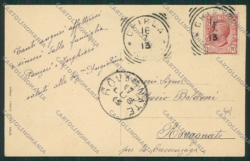 Varese Valganna Ghirla cartolina EE6654 – retro