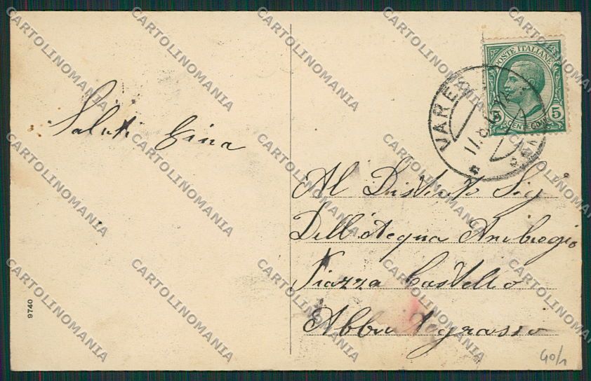 Varese Valganna Ghirla cartolina EE6655 – retro