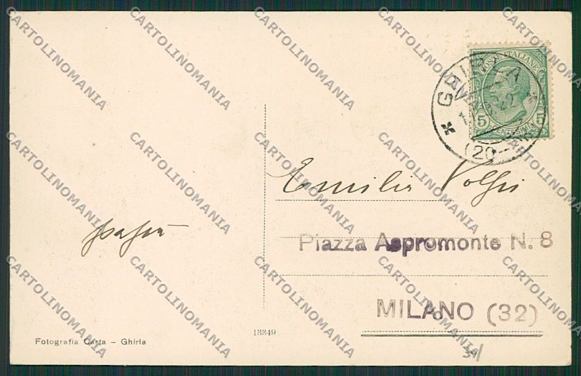 Varese Valganna Ghirla cartolina EE6660 – retro