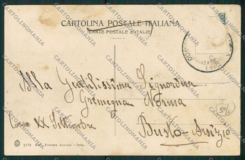 Novara Armeno cartolina EE6691 – retro