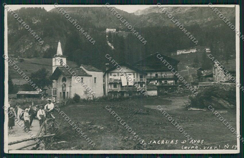 Aosta San Jacquas d'Ayas Foto cartolina EE6702 – fronte
