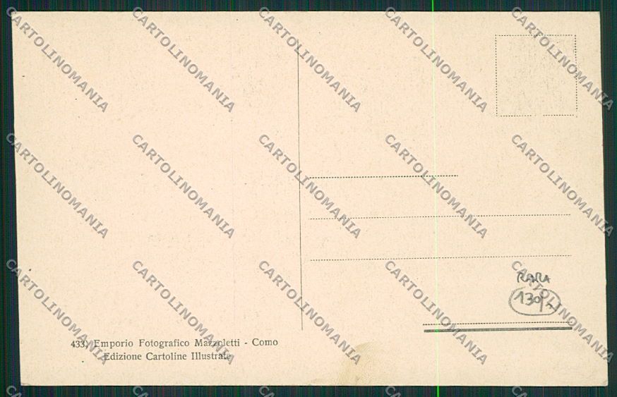 Como Laglio Società Stella Canottaggio cartolina EE6725 – retro