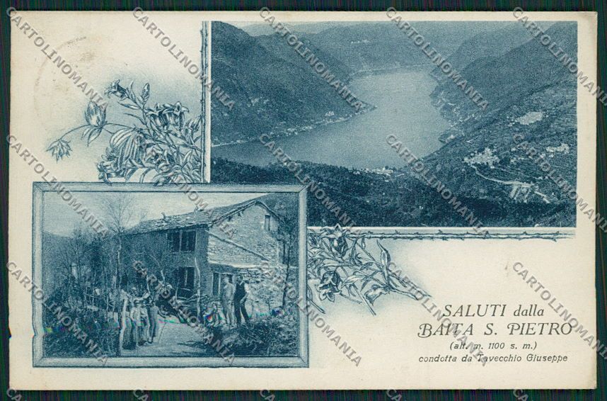 Como Baita di San Pietro Saluti da Bocchetta cartolina EE6729 – fronte