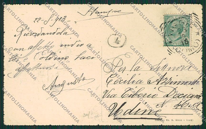 Varese Viggiù cartolina EE6753 – retro