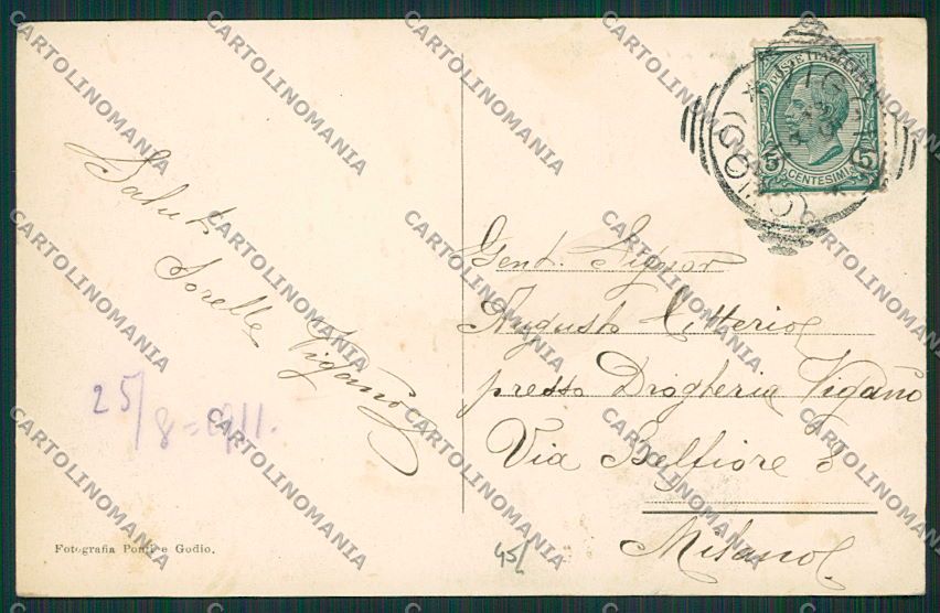 Varese Viggiù cartolina EE6757 – retro