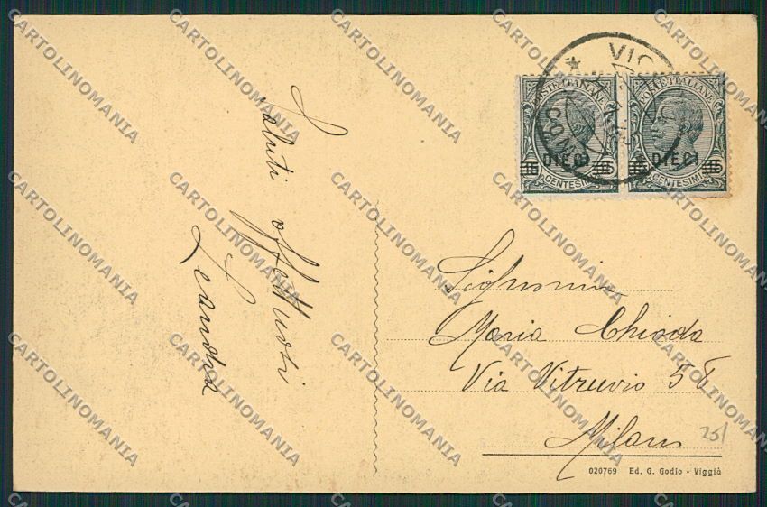 Varese Viggiù cartolina EE6760 – retro