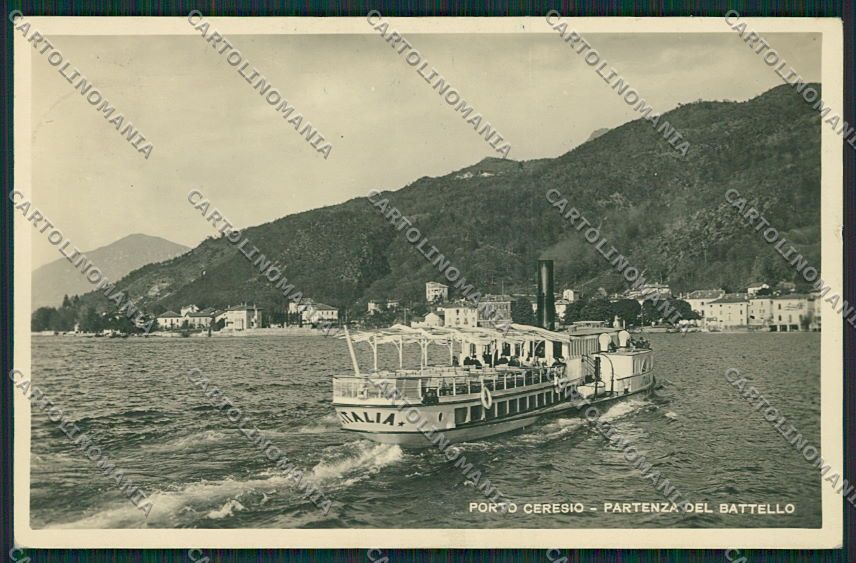 Varese Porto Ceresio Battello Italia Foto cartolina EE6775 – fronte