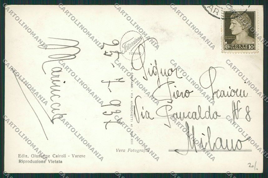 Varese Gavirate Foto cartolina EE6789 – retro