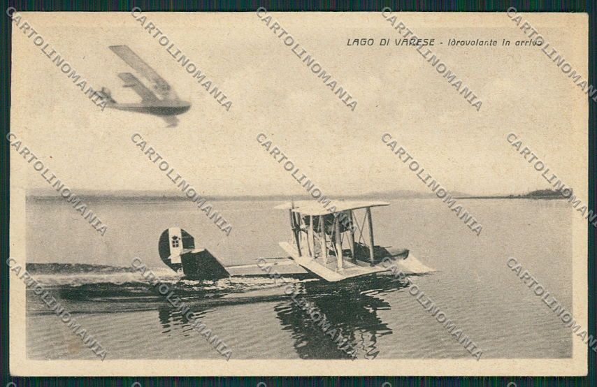 Varese Lago di Aviazione Idrovolante cartolina EE6807 – fronte